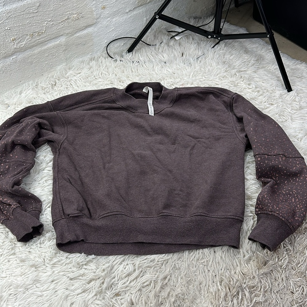 Lululemon To The Beat Sweatshirt *lululemon X SoulCycle Heathered Antique Bark